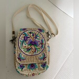Goodhan embroidered mini crossbody bag
